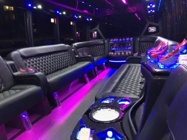 West Jordan 15 Passenger Party Bus Interior
