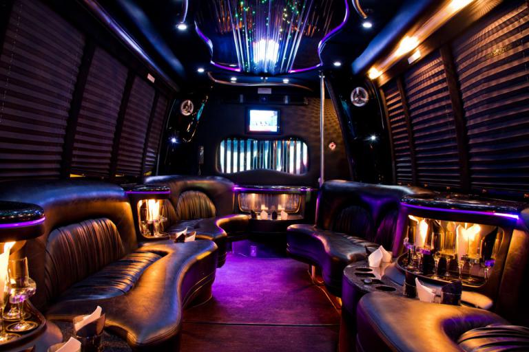 St George 22 Passenger Party Bus Interior
