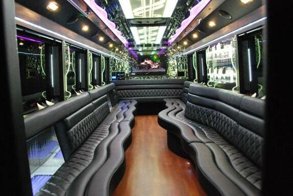 Layton 25 Passenger Limo bus Interior