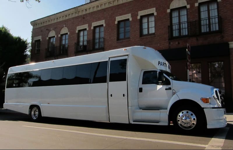 West Valley City 30 Passenger Party Bus White