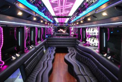 West Jordan 50 Passenger Party Bus Interior